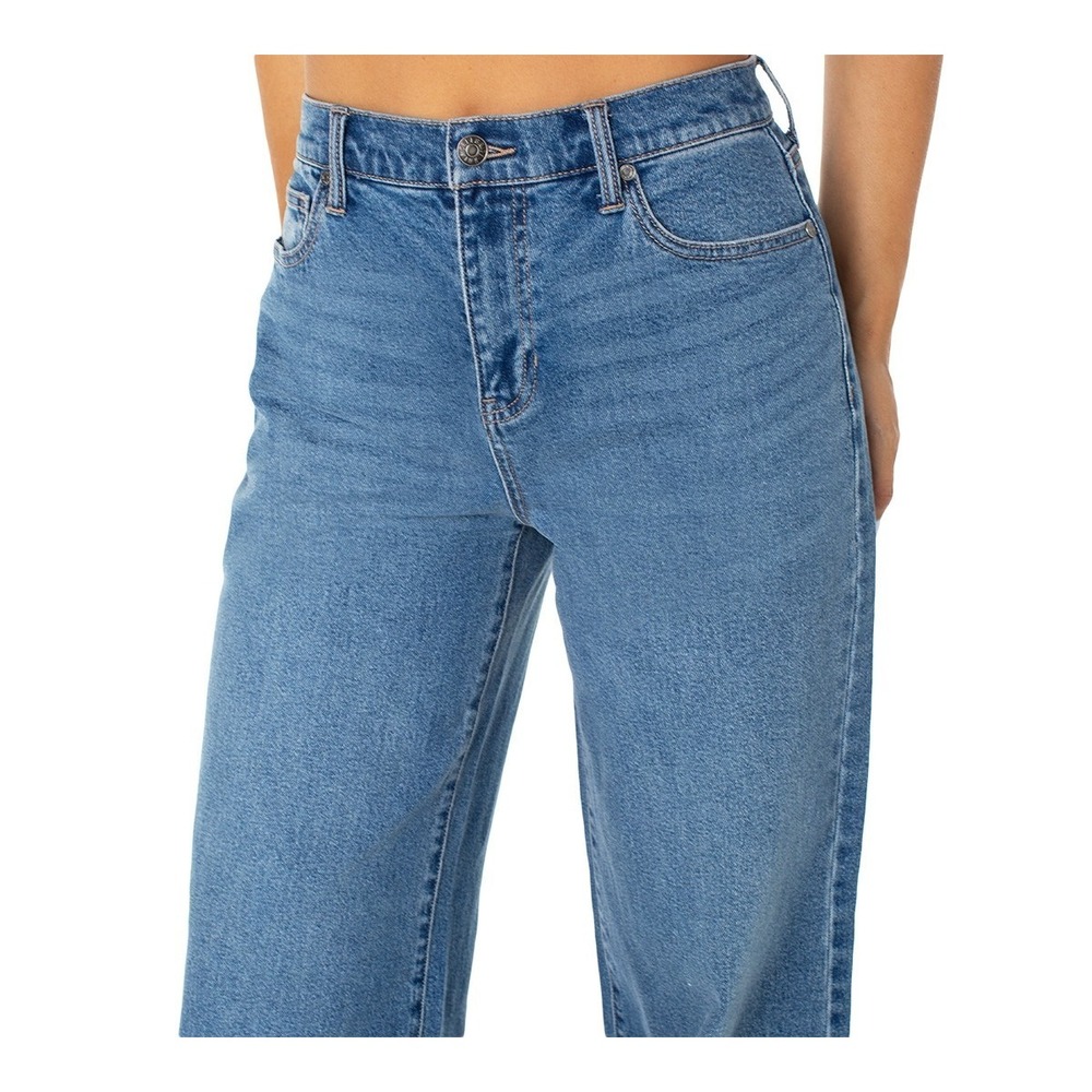 Celebrity Pink Juniors Mandy Baggy Jeans Size S Medium Wash High Rise Wide Leg - Picture 6 of 9